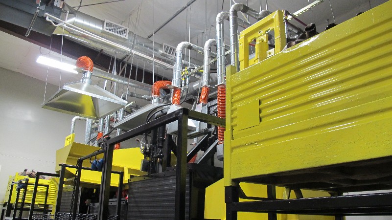 The Catalytic Converter Processing Center at Pheonix Automotive Cores