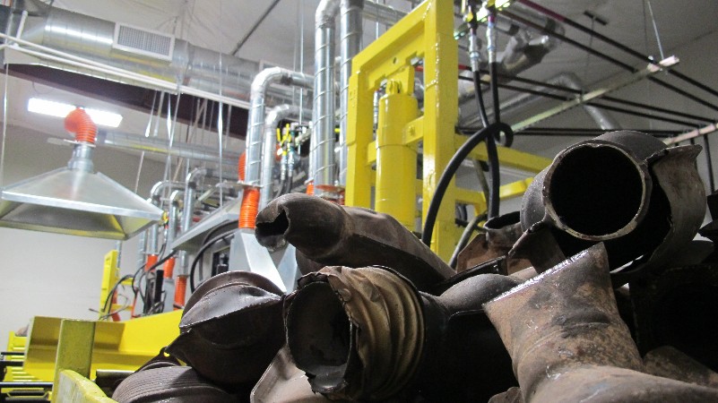 The Catalytic Converter Processing Center at Phoenix Automotive Cores