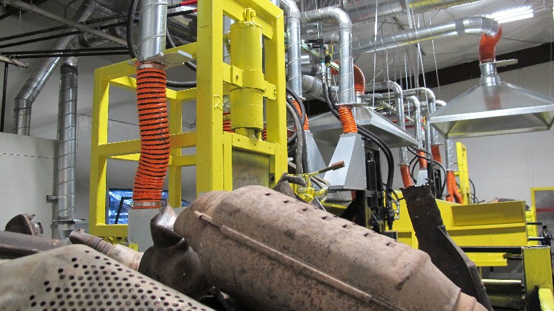 The Catalytic Converter Processing Center at Phoenix Automotive Cores