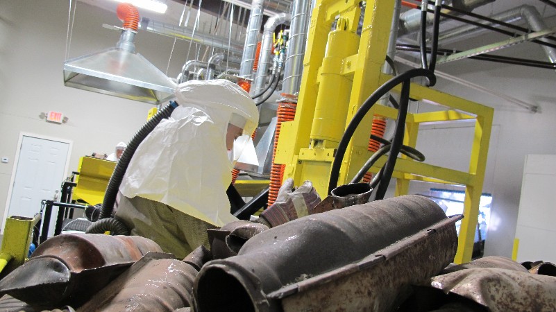 The Catalytic Converter Processing Center at Phoenix Automotive Cores