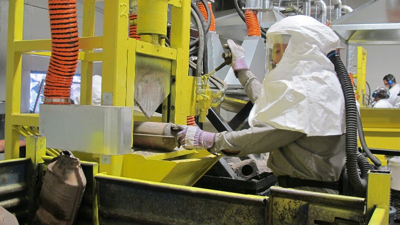 The Catalytic Converter Processing Center at Phoenix Automotive Cores
